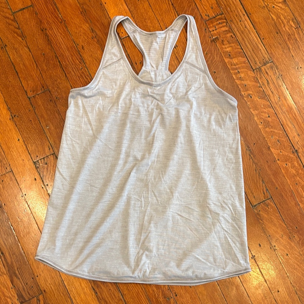 Lululemon Athletica Light Gray Racerback Tank Top